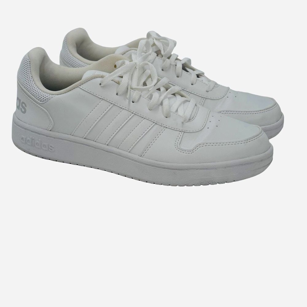 Adidas Womens Size 11 Hoops 2.0 B42096 White Casual Shoes Sneakers
